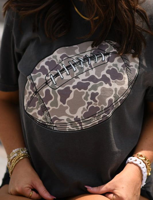 Camo Football Tee