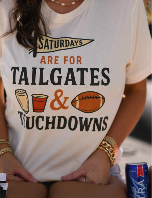Saturdays Are For Tailgates And Touchdowns Tees