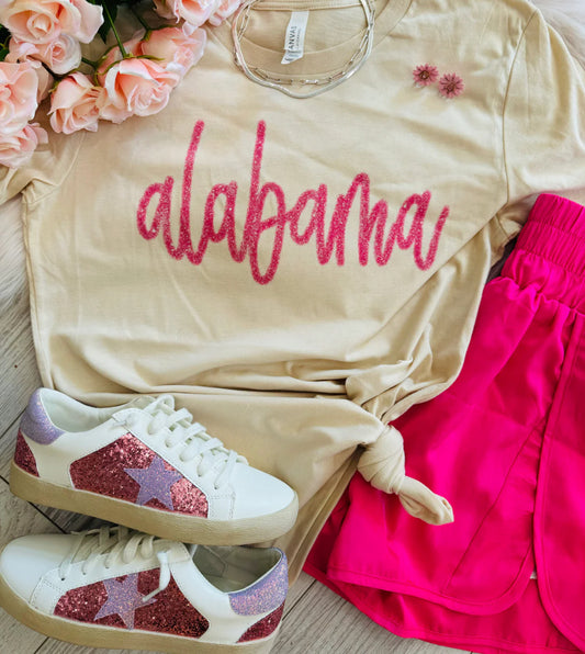 Alabama Faux Tinsel Tee