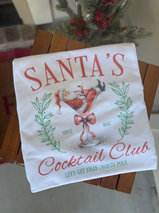 Santa’s Cocktail Club - Long Sleeve Tee