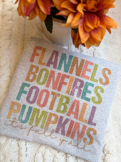 Flannels, bonfires - Sweatshirt