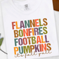 Flannels, bonfires - Tee