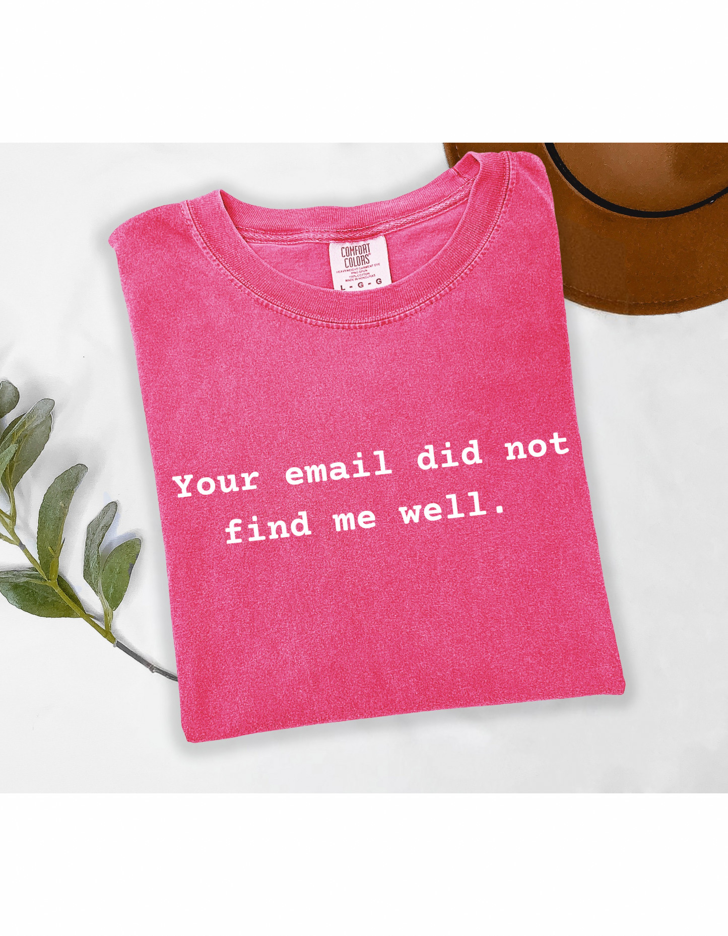 Your Email Did Not Find Me Well